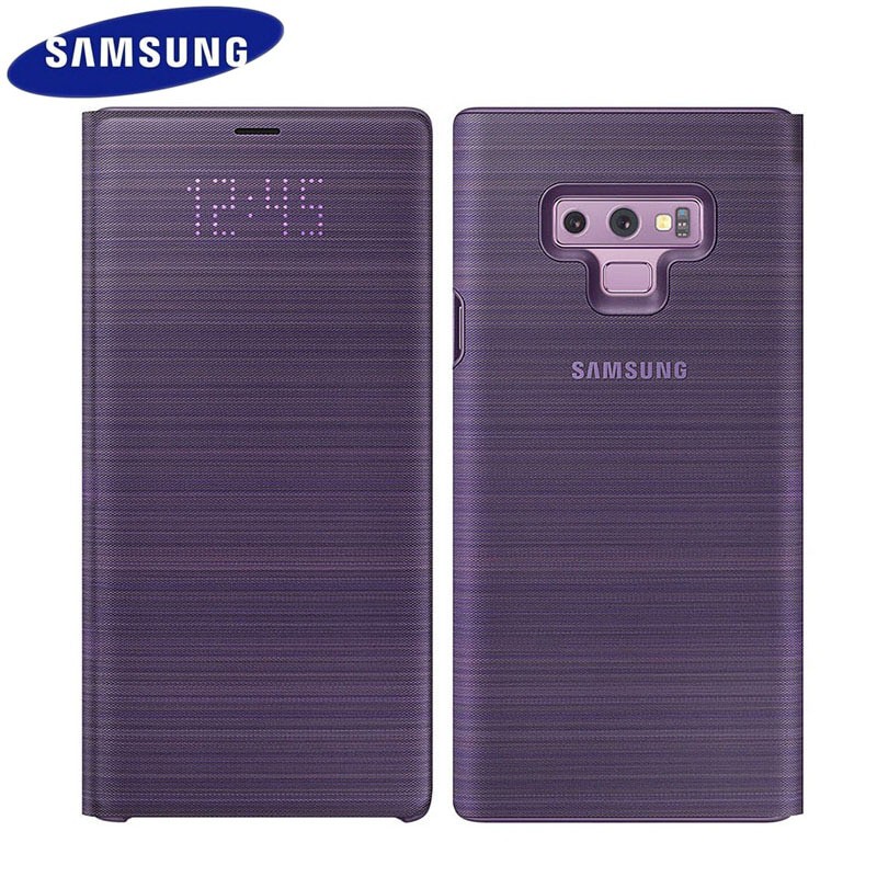 Original Samsung Galaxy Note 9 Case LED Wallet Cover 360 Cute Luxury Leather Shockproof note9 Flip