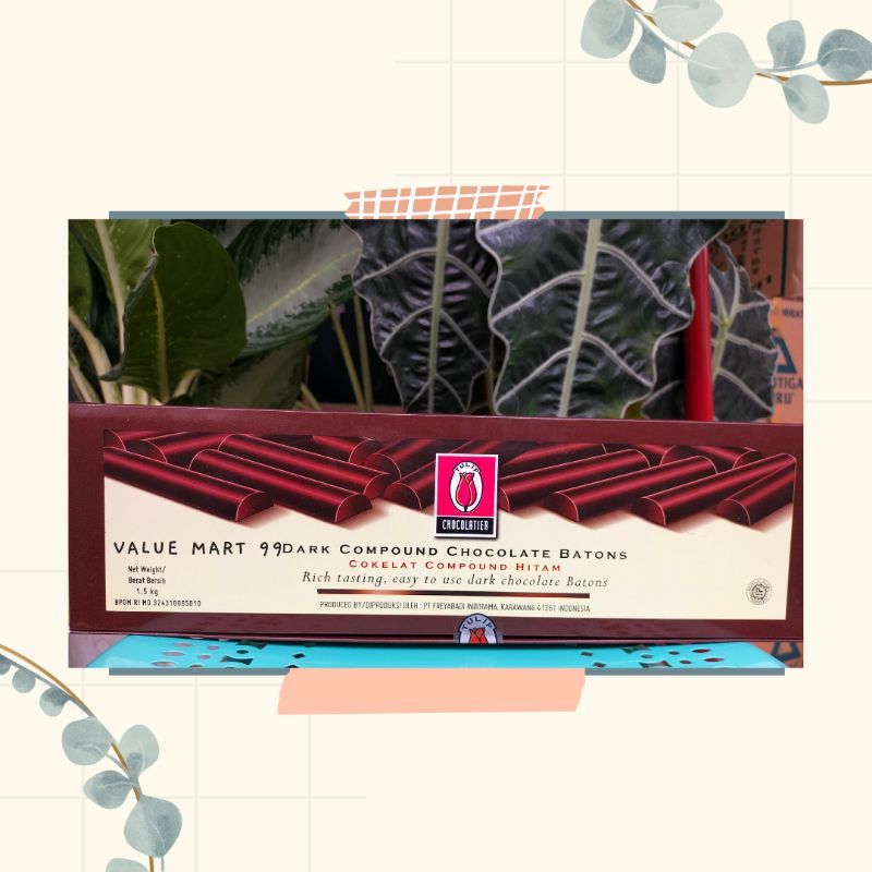 

Dark Compound Chocolate Batons 1,5kg