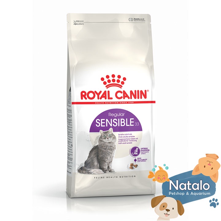 Royal Canin Sensible 33 400GR Makanan Kucing Pencernaan Sehat Pelet