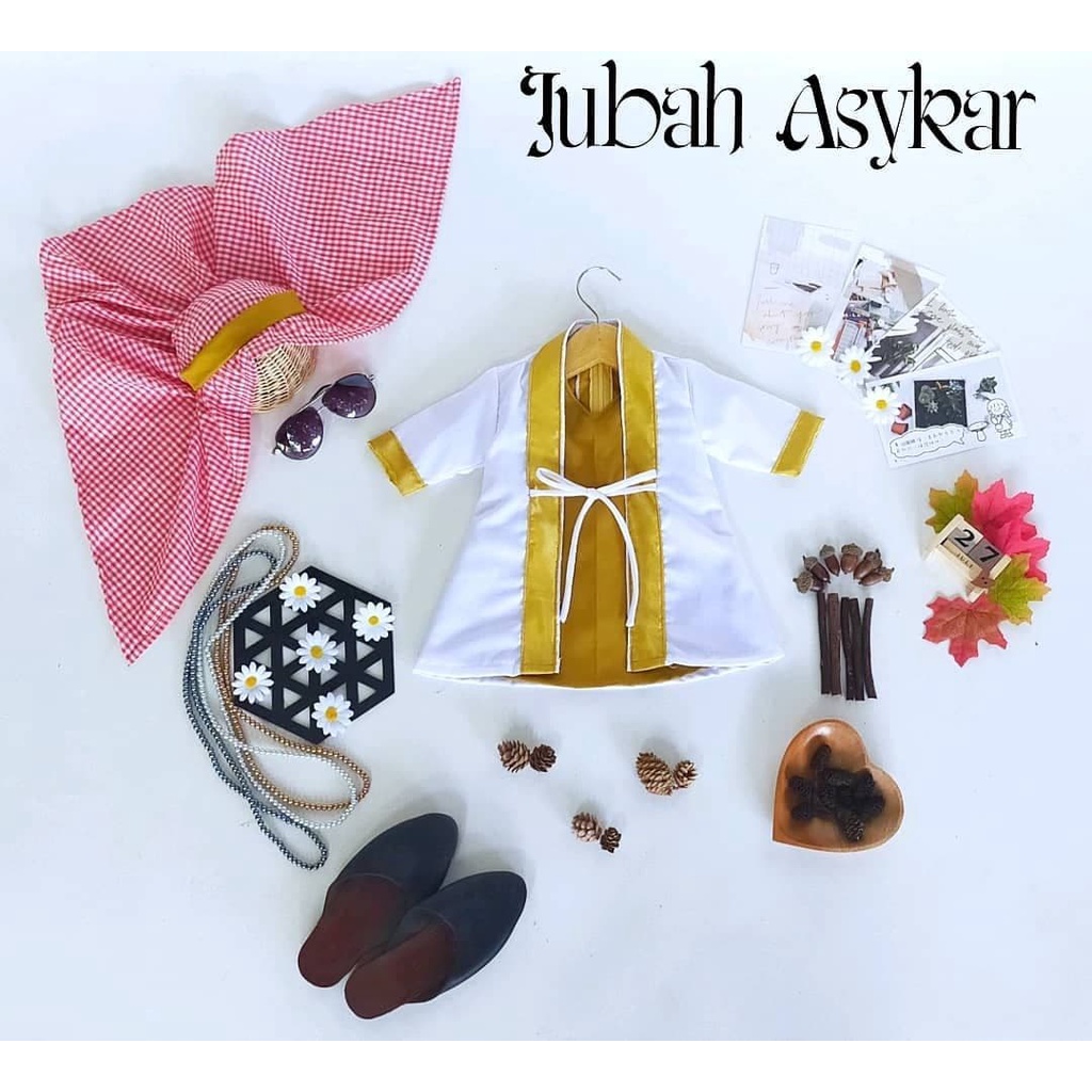 KOSTUM BAYI NEWBORN BAJU SULTAN ARAB JUBAH ASYKAR UNTUK 0-10TAHUN