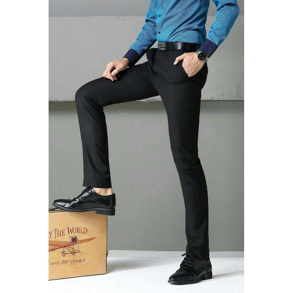 Celana Kantor Formal Slim Fit Pria /Cardinal /Bestseller /Celana Kantor