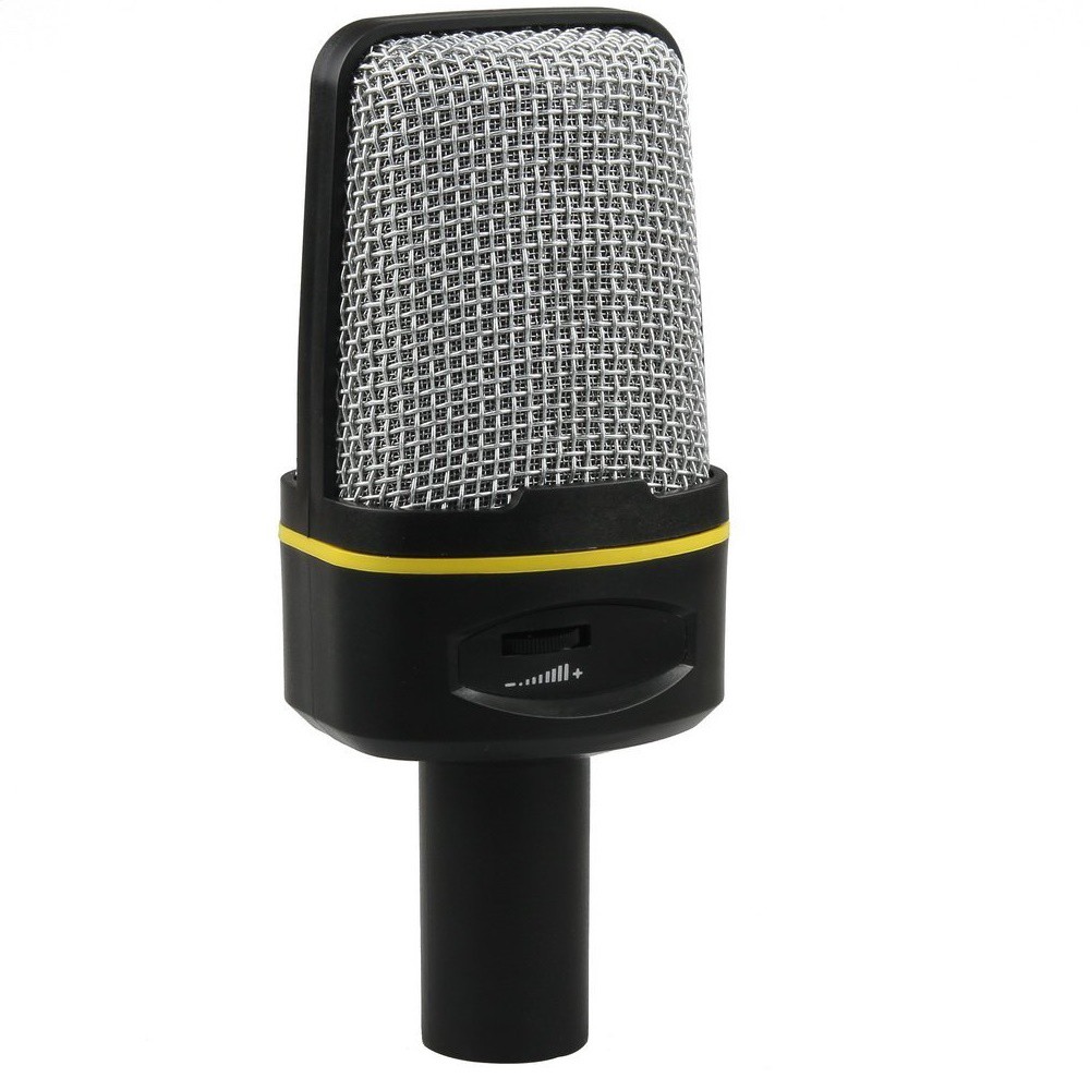 Mikrofon Smooth 3.5mm dengan Stand - Black / Microphone