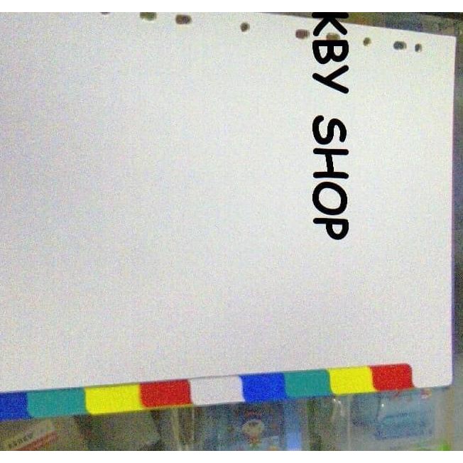 

❋ PEMBATAS KERTAS 10 SEKAT UKURAN FOLIO BAHAN PLASTIK ✤