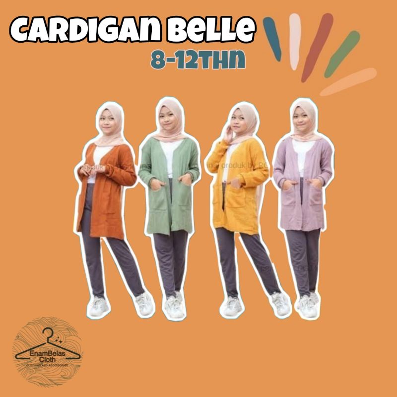 Cardigan Belle Rajut Anak Perempuan Tanggung Cardigan Rajut Perempuan
