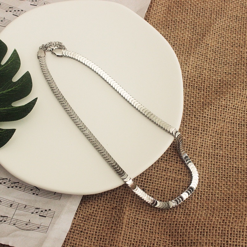 Kalung sisik ular tebal premium titanium korea style anti karat