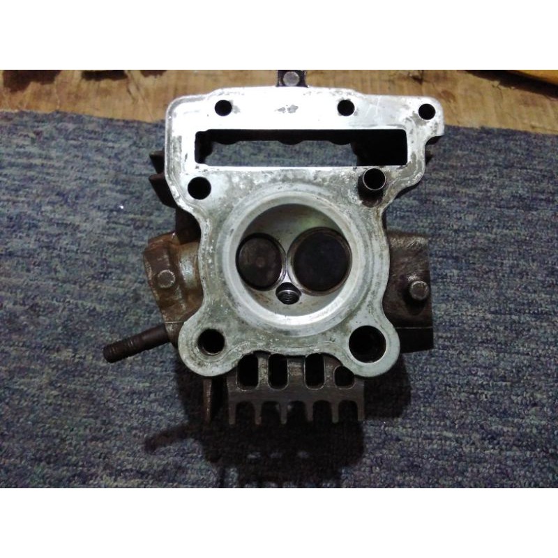 Silinder Kop Head Kawasaki ZX 130 Original Copotan Isi Klep Set Terpasang