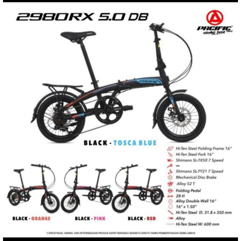Sepeda Lipat 16 inch Pacific 2980 RX 5.0