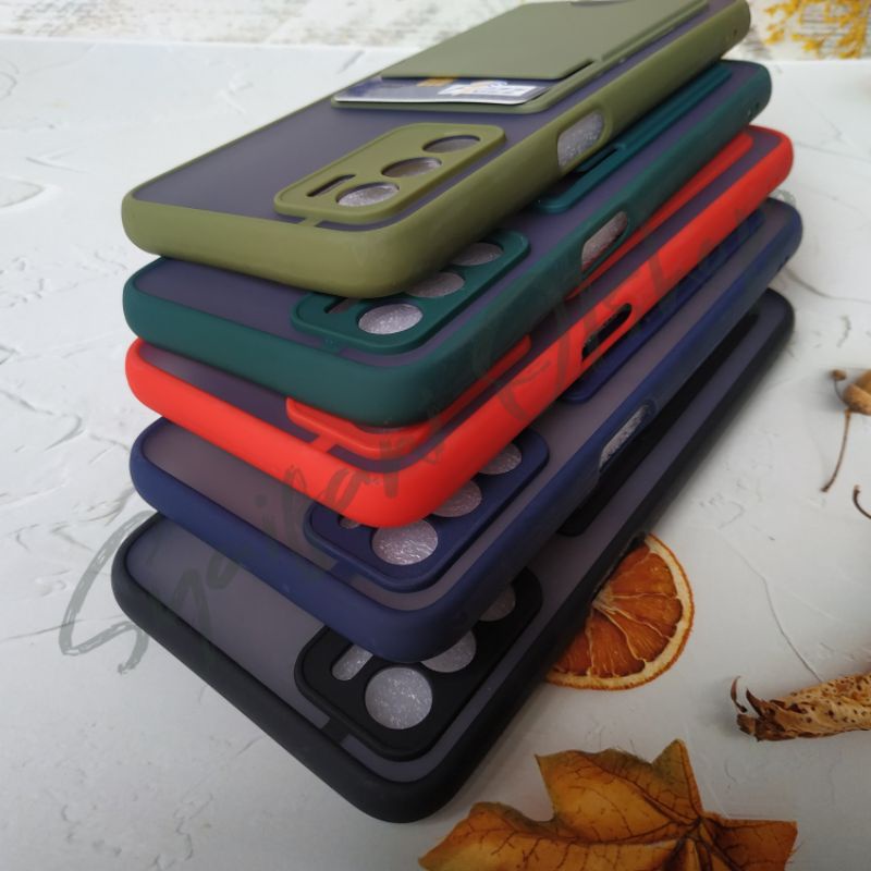 Card Case Oppo A16 / CPH2269 Case Slot Kartu Protection Camera