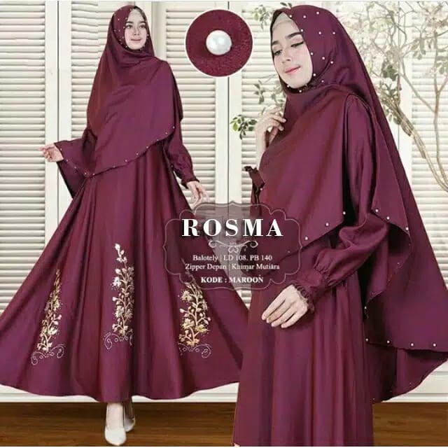 VGN ROSMA SYAR'I / MAXI ROSMA / GAMIS WANITA MUSLIM / GAMIS WANITA / GAMIS TERTREND / BEST SELLER