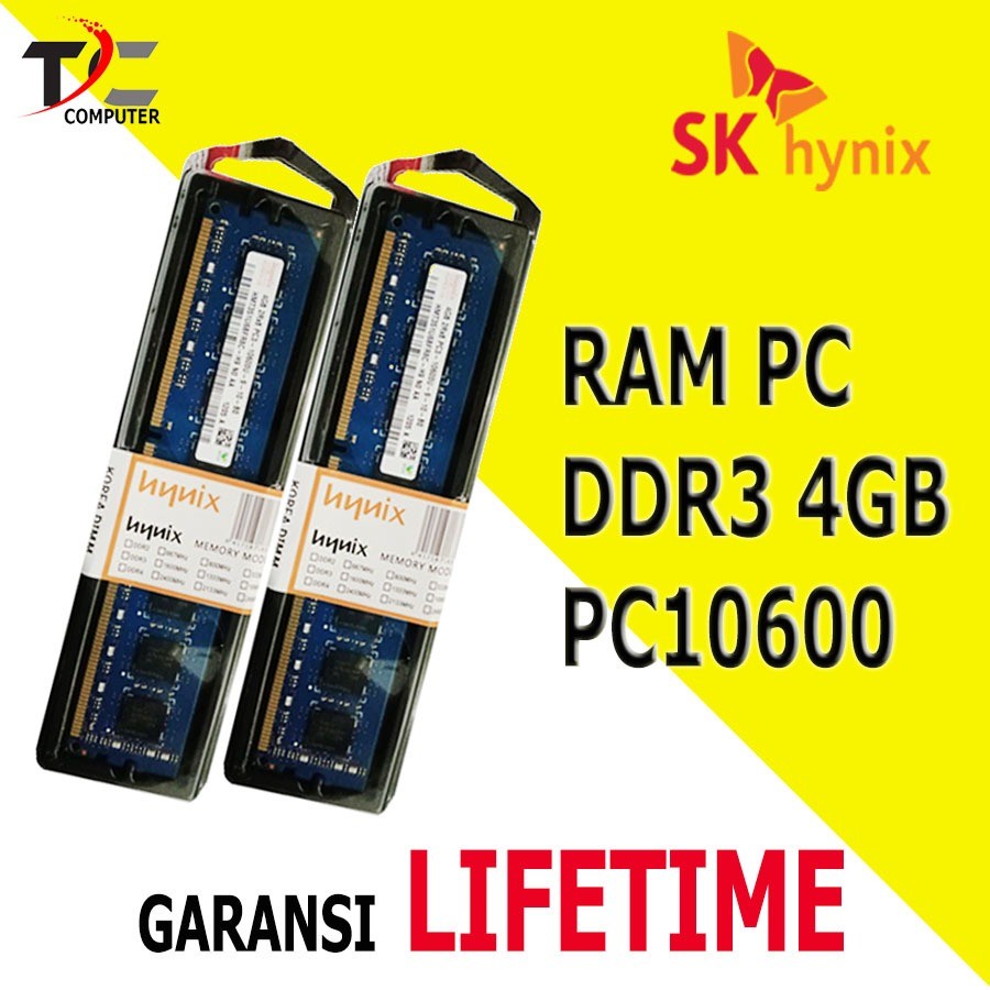 MEMORY RAM LONGDIM PC DDR3 4GB PC10600 / 12800 SAMSUNG HYNIX