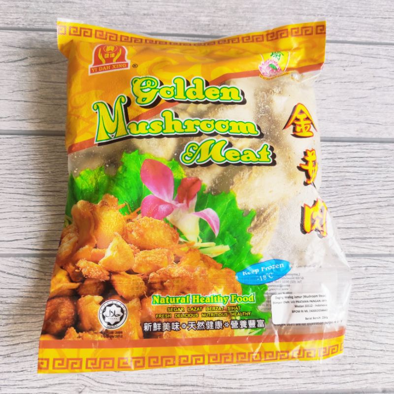 

Yi Dah Xing Golden Mushroom Hou Thou Ku 250g Vegetarian Beku