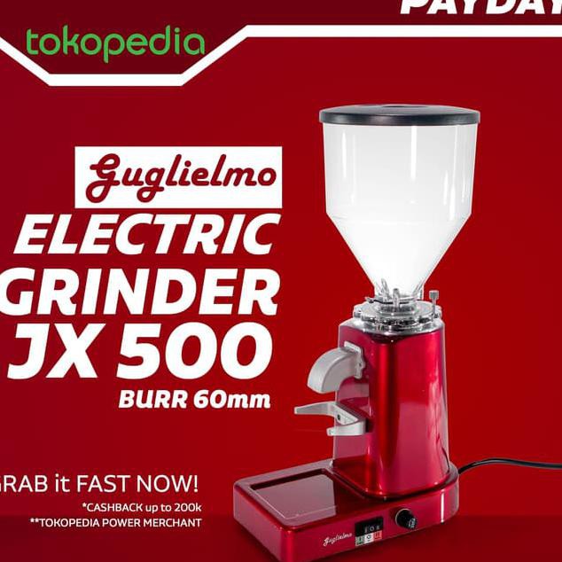 Guglielmo Mesin Grinder Kopi Espresso electric Grinder JX500 Burr 60 - Hitam