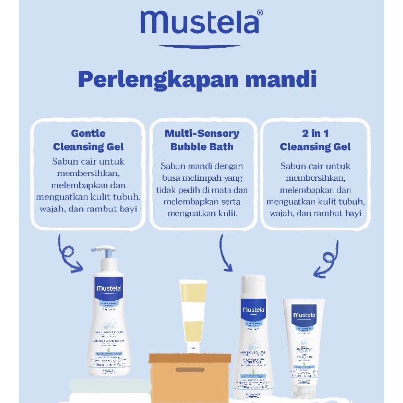 MUSTELA 2IN1 HAIR &amp; BODY WASH / CLEANSING GEL 200ML