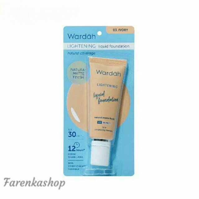 FOUNDATION WARDAH / WARDAH LIGHTENING LOQUID FOUNDATION / ALAS BEDAK WARDAH