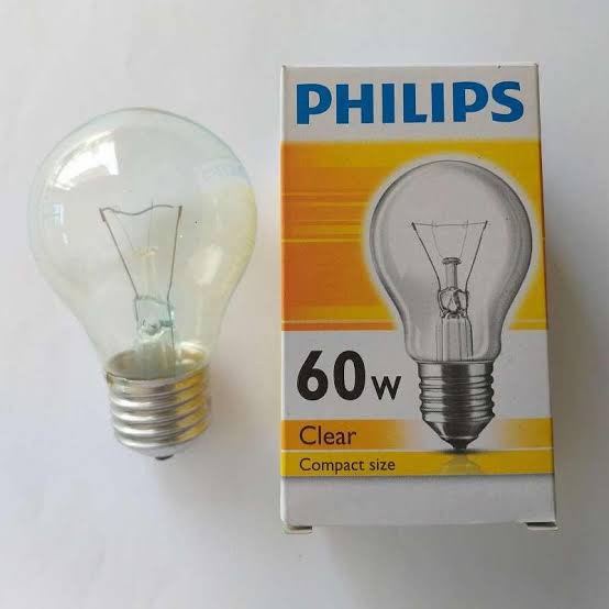 PHILIPS Dop Pijar 15w 25w 60w 75w 100w / Lampu Kuning Panas