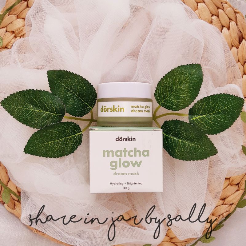 DORSKIN Matcha Glow Dream Mask | Moisturizer Viral | Sleeping Mask Viral | Share in Jar