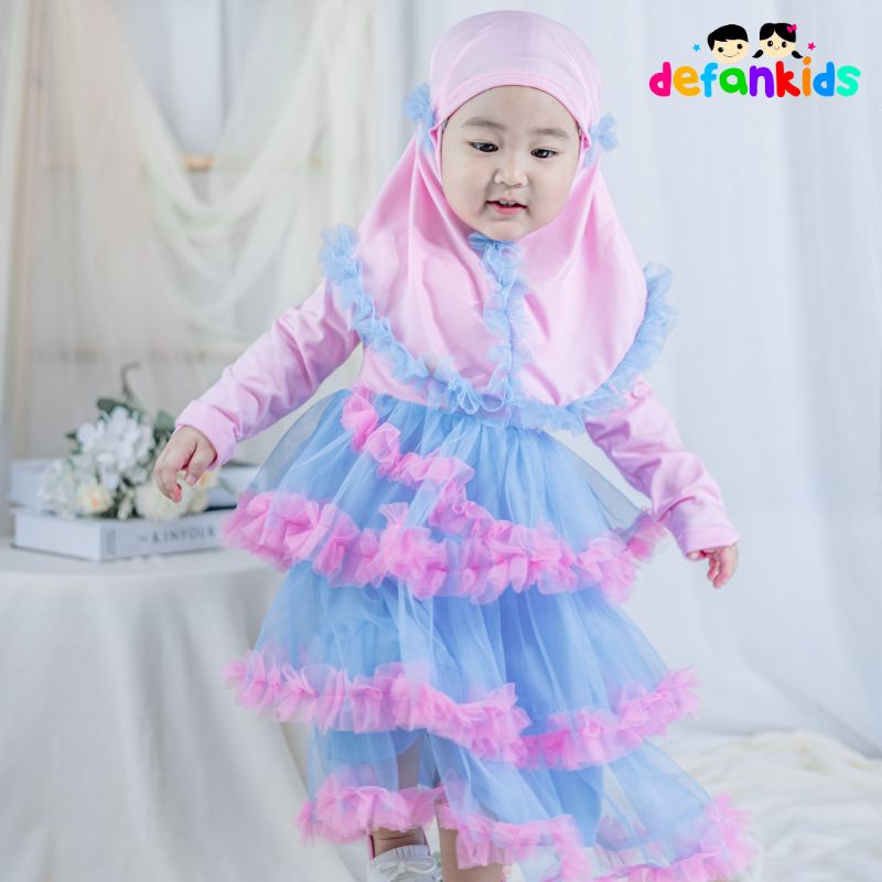 Gamis Anak Lebaran terbaru 2023  / gamis bayi termurah / gamis anak set hijab / gaun muslim anak / d