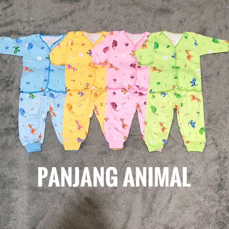 Setelan Baju Bayi Lengan Pendek Kutung Panjang