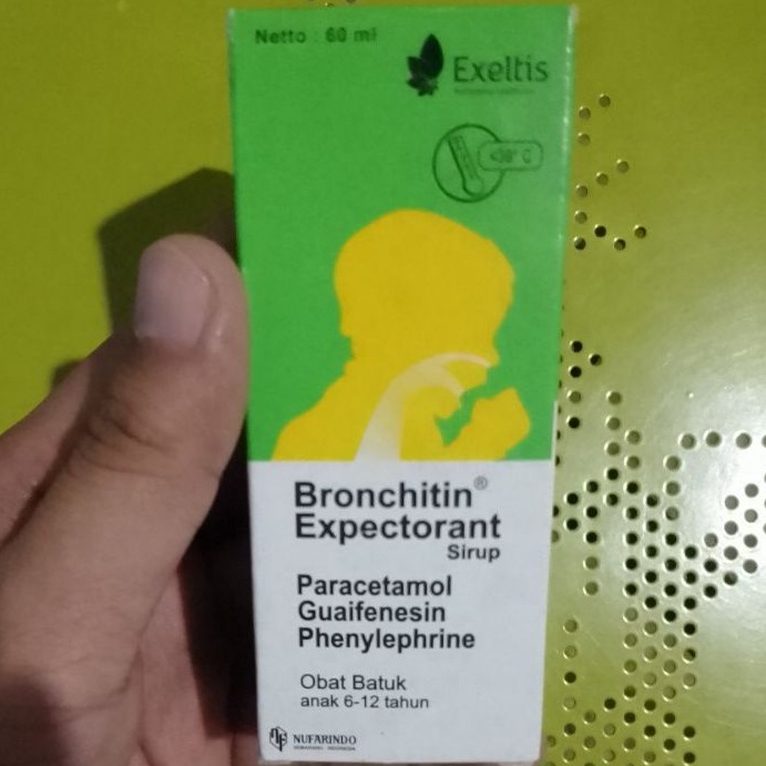 BRONCHITIN® Sirup 60 mL (Obat Batuk Berdahak, Demam, Hidung Tersumbat)