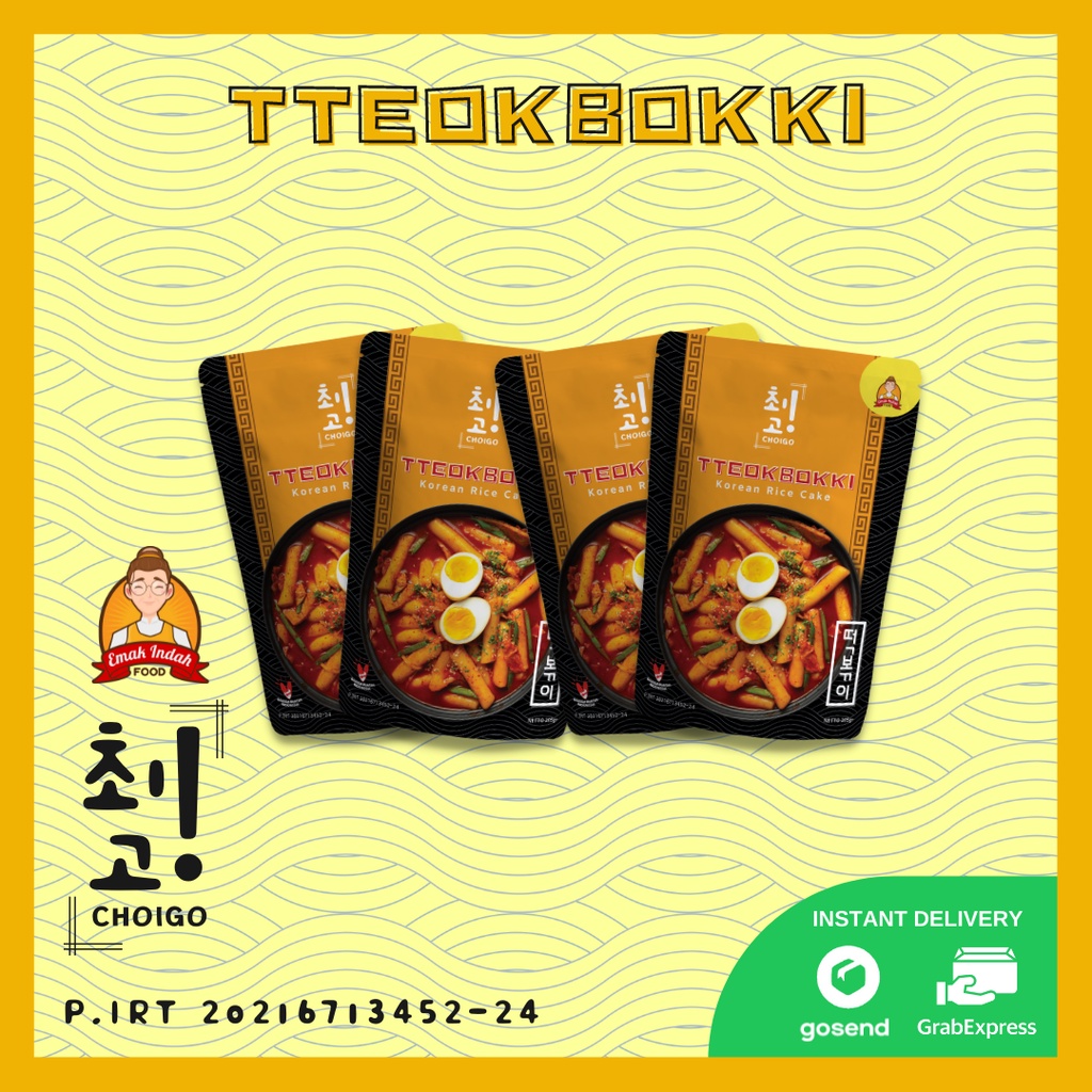 COMBO CHOIGO! TTEOKBOKKI (4PCS) - CHOIGO TTEOKBOKKI CHOIGO / TTEOKPOKKI CHOIGO / TOPOKKI CHOIGO KOREA INSTAN - CHOIGO EMAK INDAH FOOD