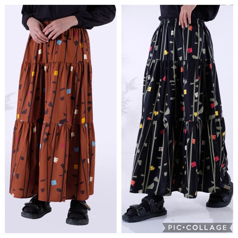 Arundinaria Skirt - Rok Hitam Deenay