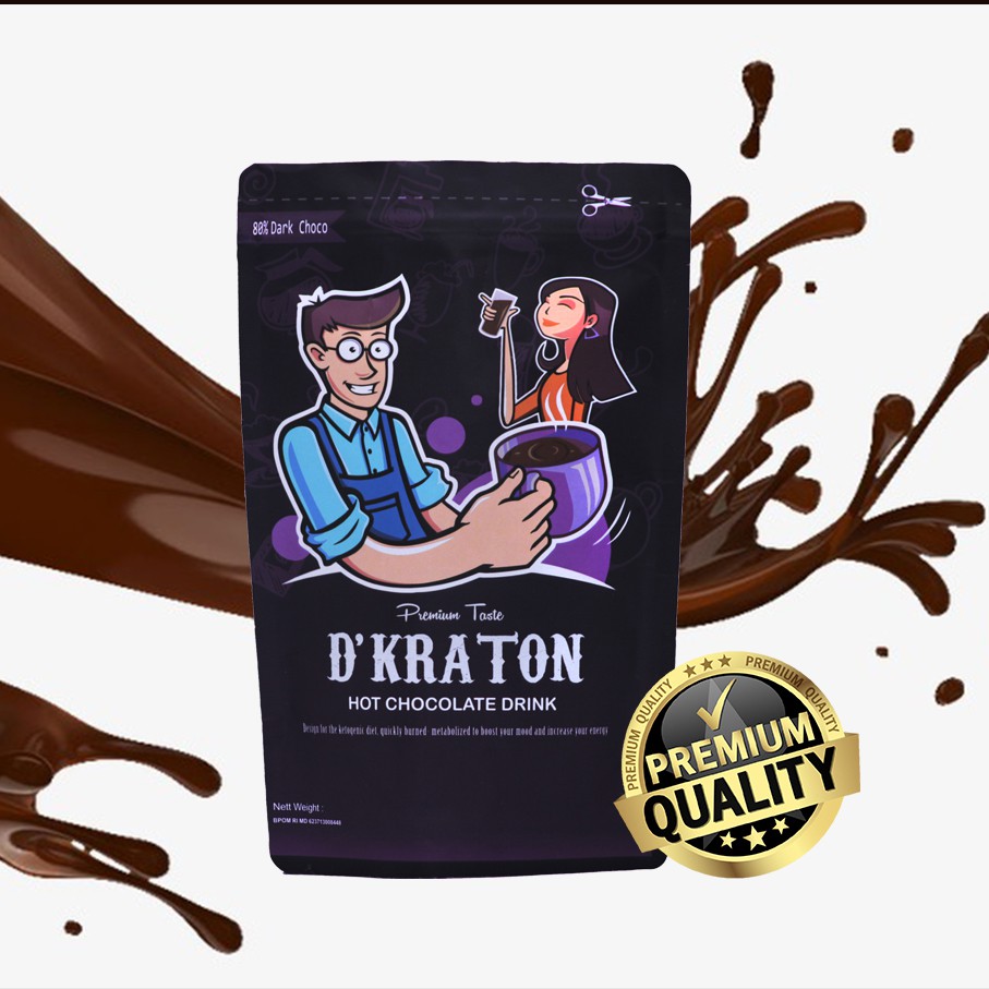 

D Kraton Bubuk Minuman Dark Cokelat Asli Indonesia