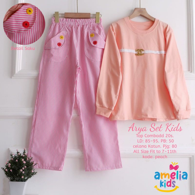 Setelan Anak Remaja Celana dan Kaos ARYA SET KIDS BY AMELIA KIDS