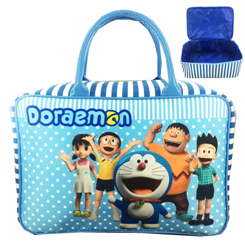 PROMO TERMURAH + FREE ONGKIR !!! Tas Travel Kanvas Jumbo Doraemon And Friends