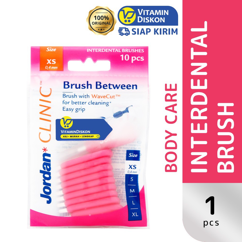 Jual Jordan Interdental Brush Between Xs 10'S Sikat Gigi Shopee