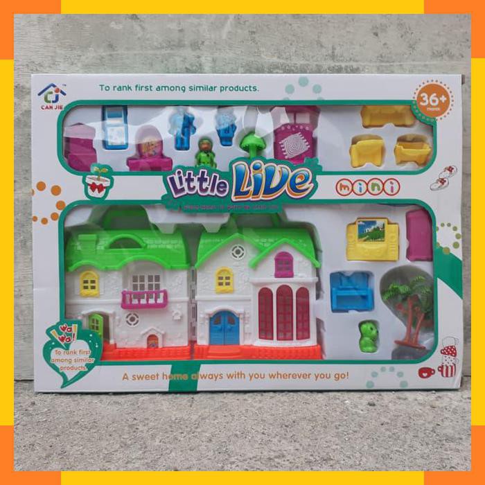 MAINAN RUMAH LITTLE LIVE MINI BARBIE - ANAK PEREMPUAN EDUKATIF EDUKASI