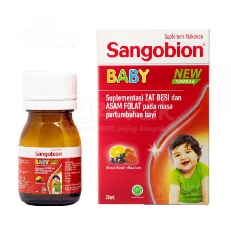 new sangobion baby drop vitamin anak zat besi asam folat ferriz 30ml 30 ml folic acid
