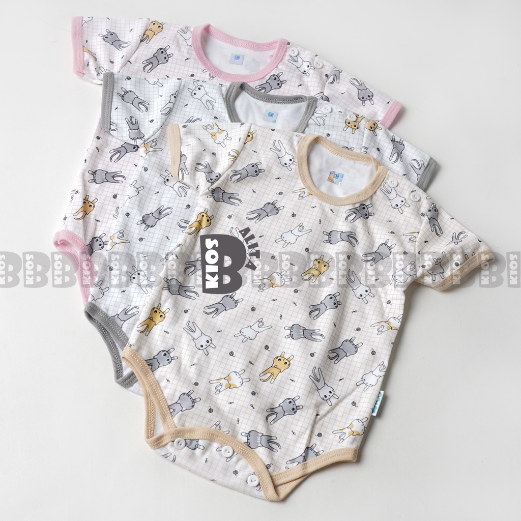 JUMPER BAYI MOTIF / JUMPER KATUN JUMPSUIT NEWBORN 0 - 12 BULAN-2