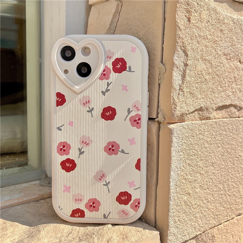 Soft Case Silikon Motif Hati Untuk IPhone 12 13 11 Pro Max X Xs Max Xr 7 8 Plus Hhxh