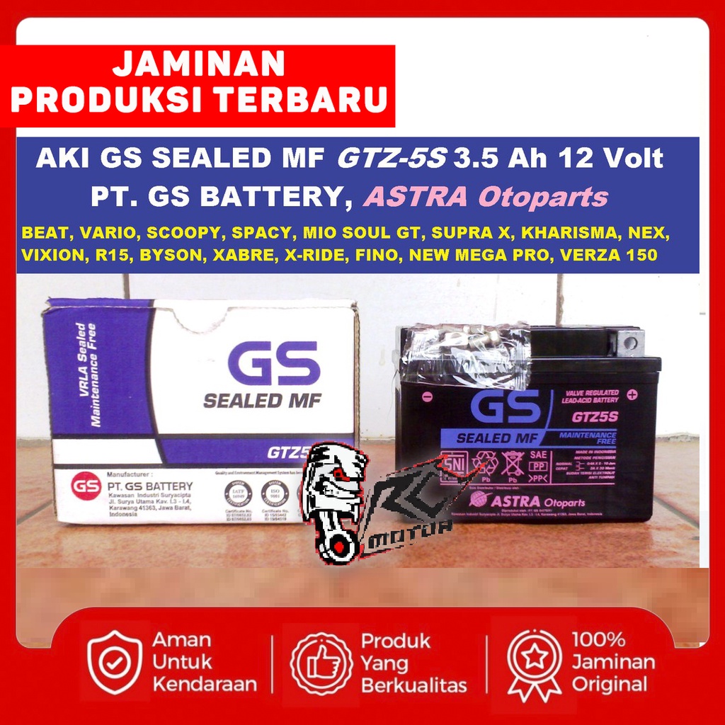 AKI MOTOR KERING BEAT INJEKSI BEAT FI BEAT POP BEAT ECO BEAT ESP ORI ASLI GS ASTRA GTZ5S MF GS