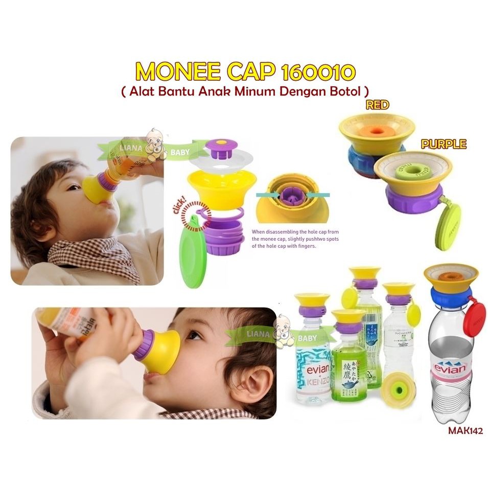 MAK142 ALAT BANTU ANAK MINUM BOTOL MONEE CAP 160010