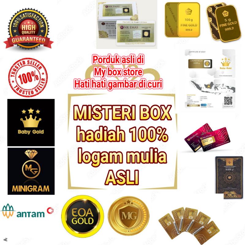 EMAS 99.9% MURAH + bonus. mistery box isi 2 hadiah-1