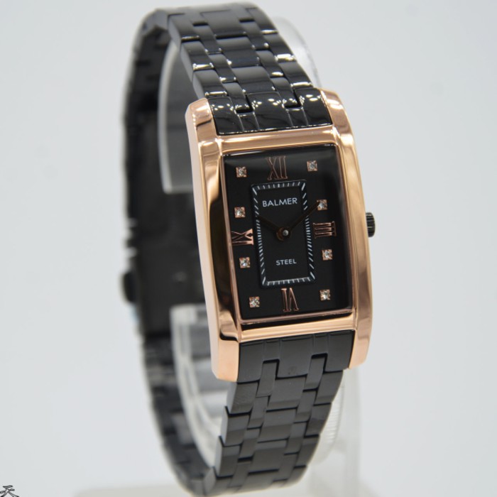 Jam Wanita Balmer 7957 Black Rosegold Original