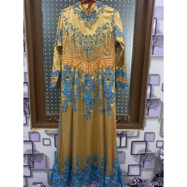 preloved wedding dress/gaun muslim/gaun pesta/baju muslim/baju muslim murah