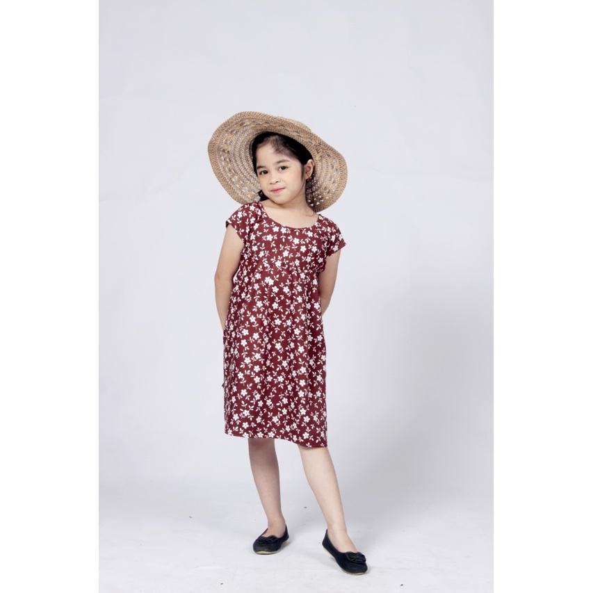 TokoMilkan - Dress Anak Perempuan Motif Bungan HARUKA DRESS KIDS | Dress Baju Anak Perempuan