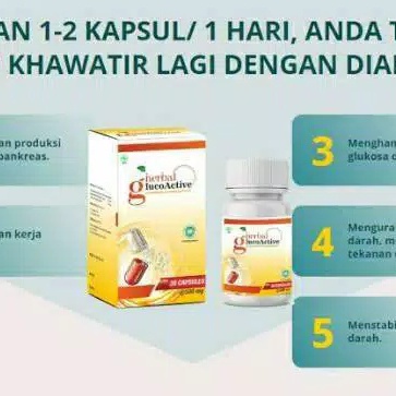 glucoactive asli original obat diabetes kencing manis gluco active