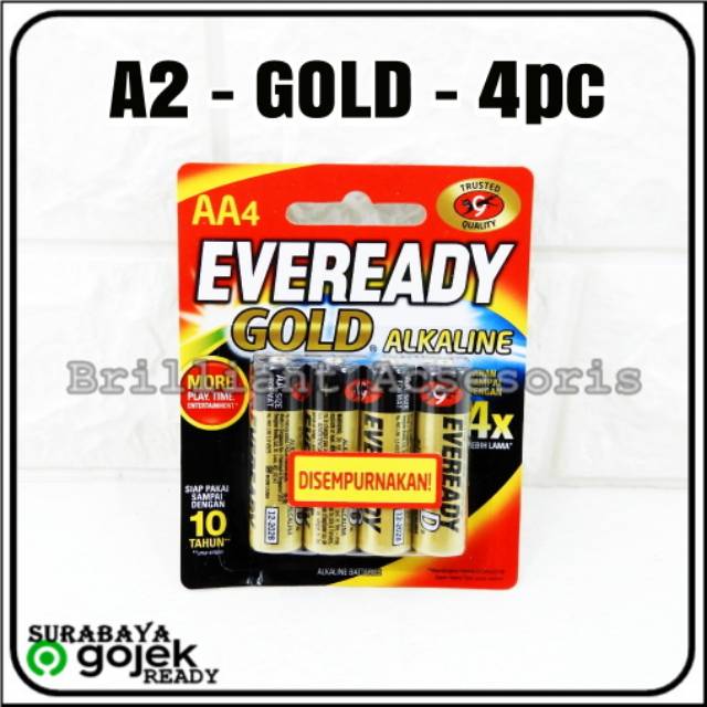 Baterai EVEREADY Gold - A2 AA / A3 AAA - Original