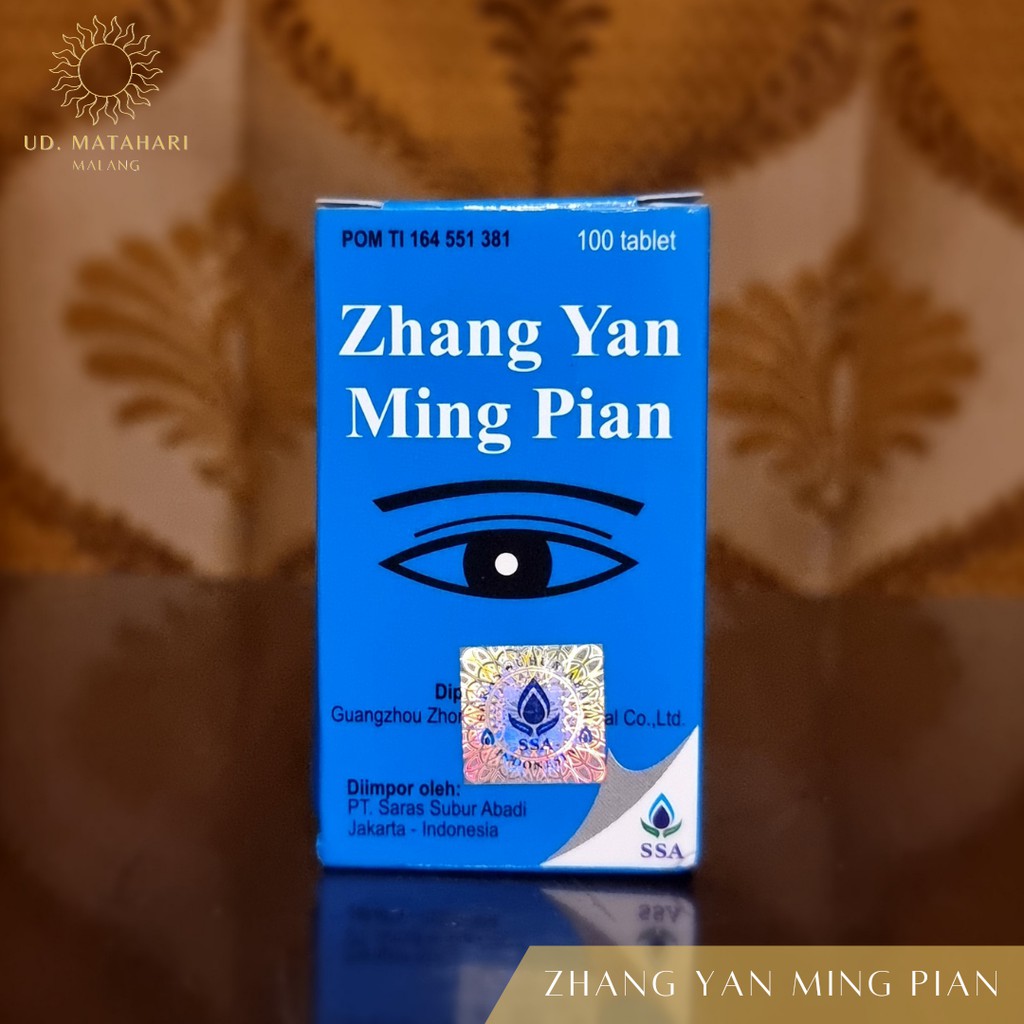 ZHANG YAN MING PIAN | SARAS SUBUR ABADI | OBAT HERBAL CINA UNTUK MEMELIHARA KESEHATAN MATA (KATARAK,