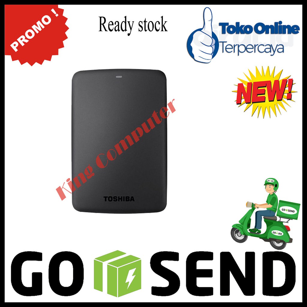 Hardisk Exterenal Toshiba 2TB Canvio Basics Garansi Resmi