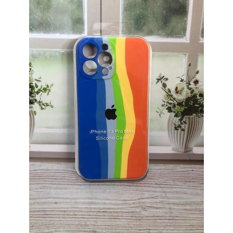 CASE IPHONE 13 PRO MAX SILIKON CASE NEW RAINBOW COVER