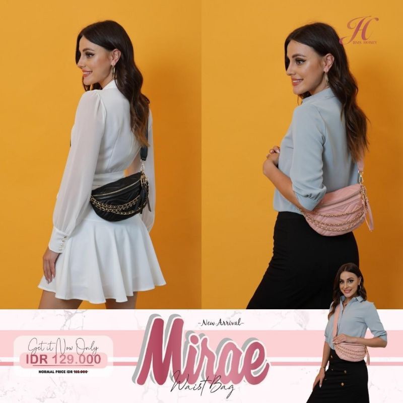 MIRAE WAISTBAG JIMSHONEY TAS 4 IN 1, TAS SELEMPANG PINGGANG TENTENG SHOULDER SIMPLE