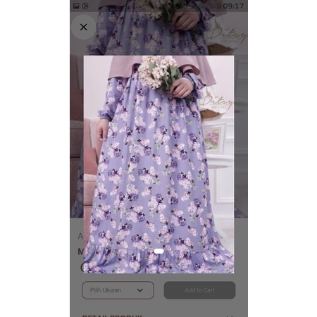 Ditsy Juli 2021 - AIYANA BLACK (XL), AIYANA MAUVE (S) & ROSALIE PINK (S)