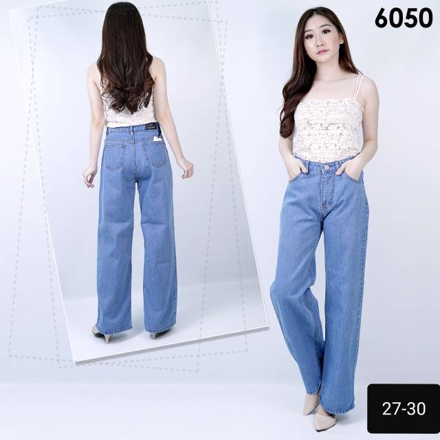 FWR Celana  Kulot  Jeans  Panjang 6050 Shopee  Indonesia