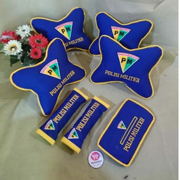 Bantal mobil Polisi Militer/Car Set Pm/aksesoris polisi militer/