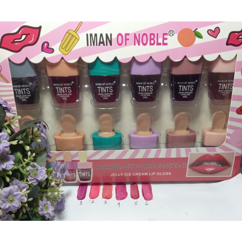 Promo Lip tint iman of noble Fresh Sweet Jelly Bentuk Ice cream No .P7039-12