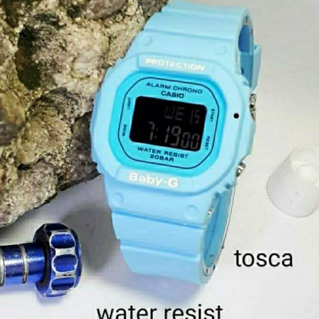 Jam Tangan Casio Baby G Water Resist Renang - Biru